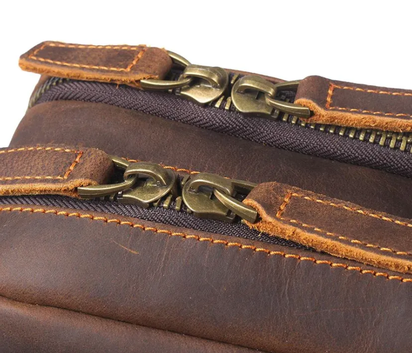 Brown Leather Rucksack | Carlsbad Caverns
