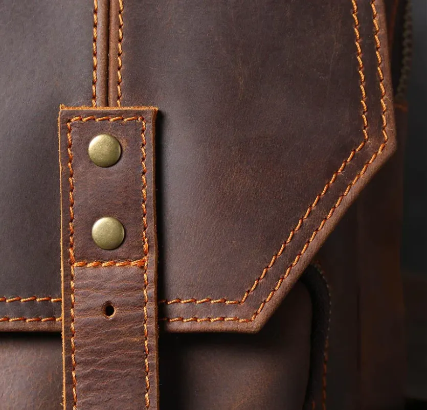 Brown Leather Rucksack | Carlsbad Caverns