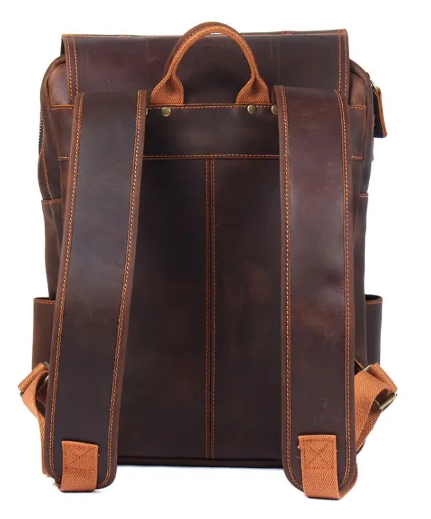 Brown Leather Rucksack | Carlsbad Caverns
