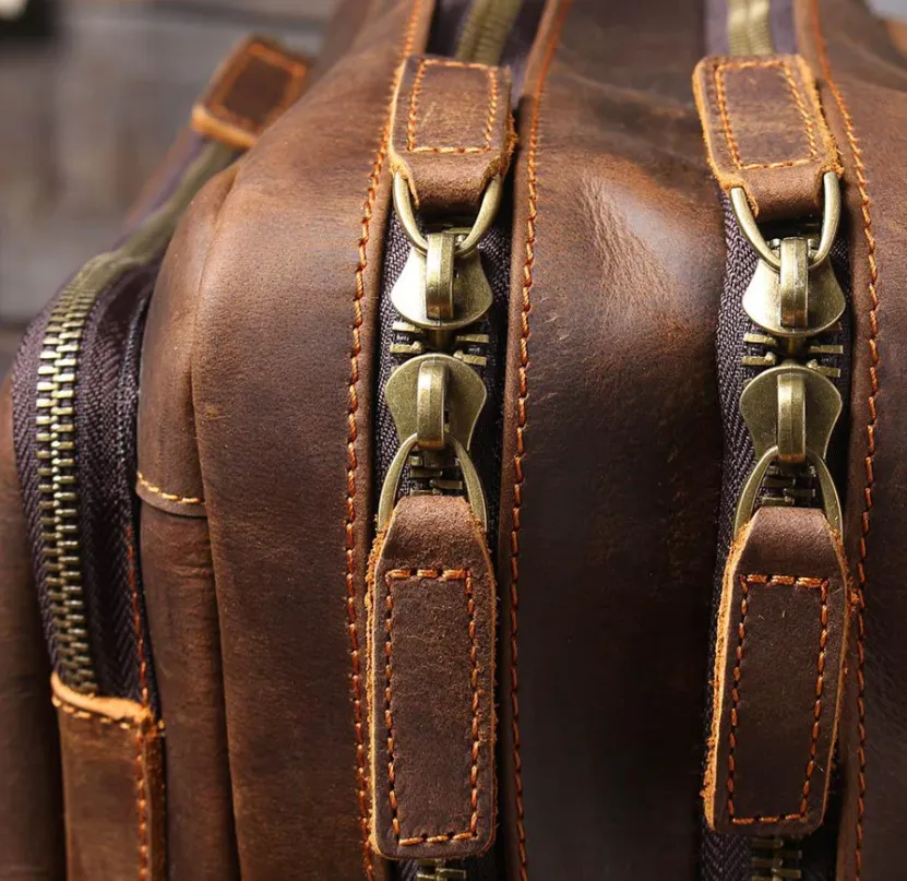 Brown Leather Rucksack | Carlsbad Caverns