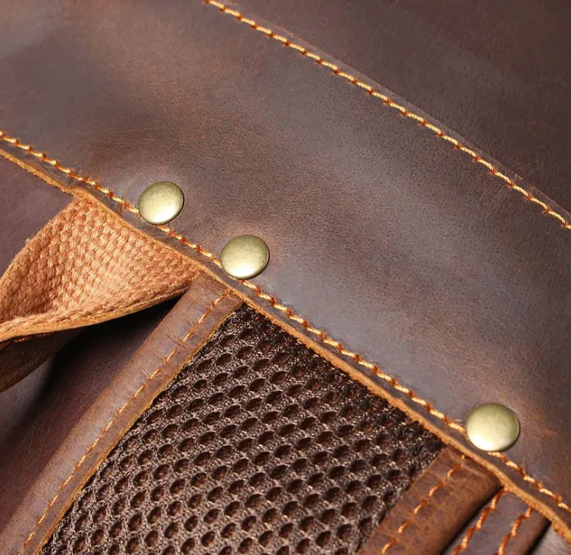 Brown Leather Rucksack | Carlsbad Caverns