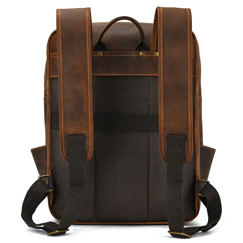 Brown Leather Rucksack | Carlsbad Caverns