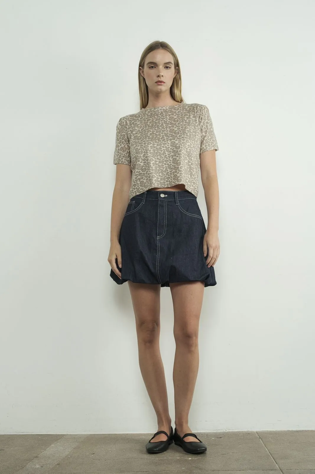 Bubbly & Chic Denim Skirt
