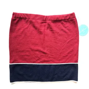 Bun Warmer Red with Blue & White Stripe 047 X-Small