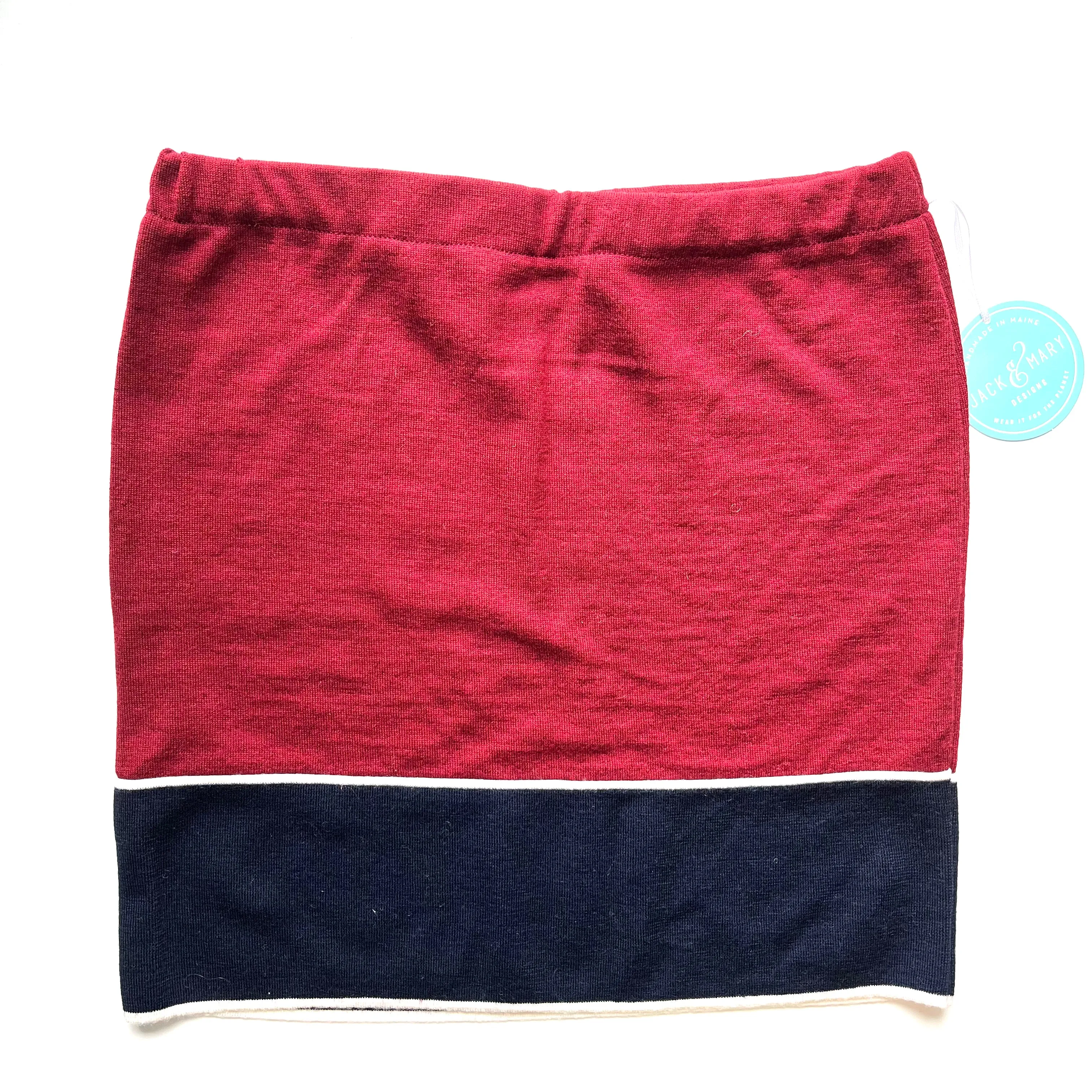 Bun Warmer Red with Blue & White Stripe 047 X-Small