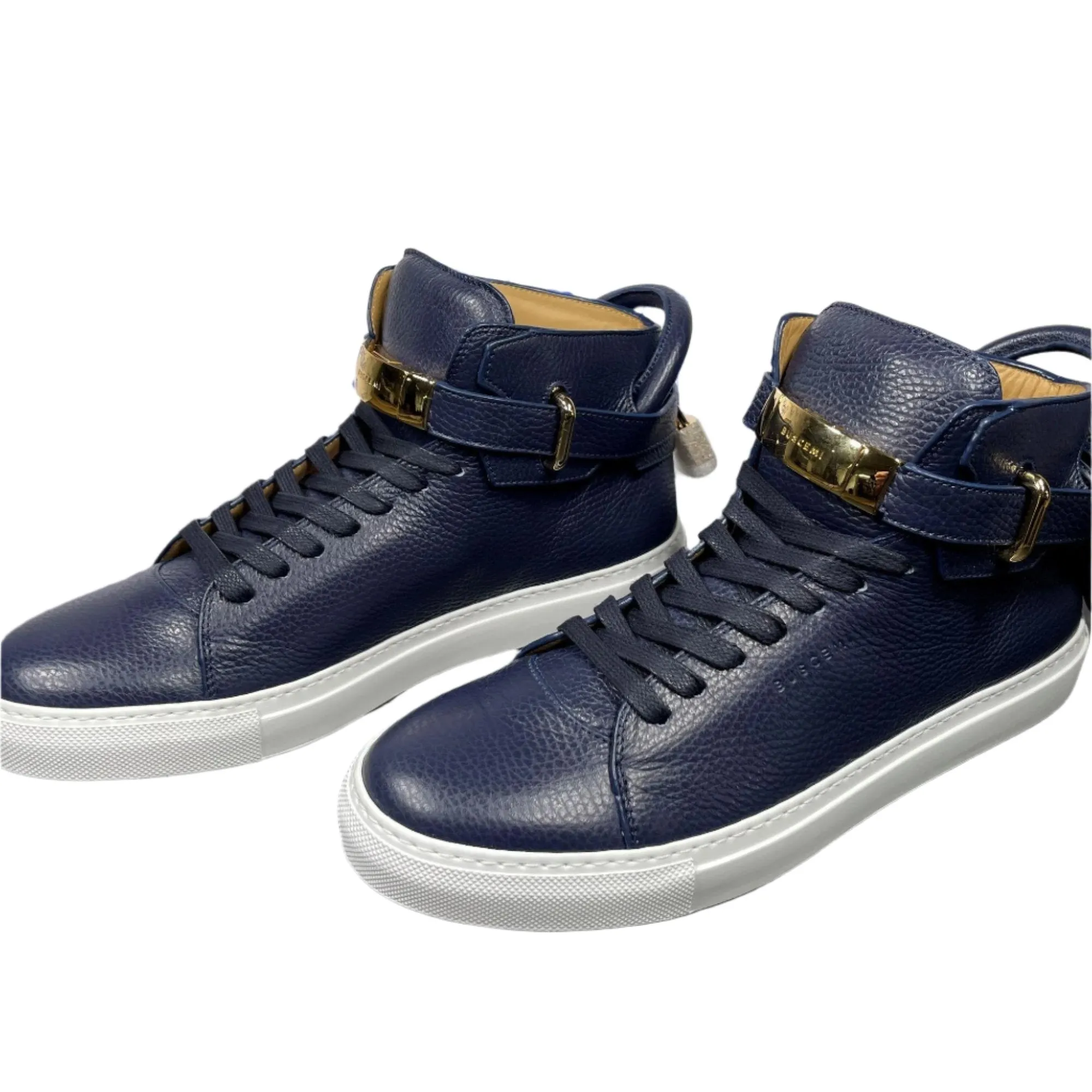Buscemi 100MM Push Ocean Leather Sneakers