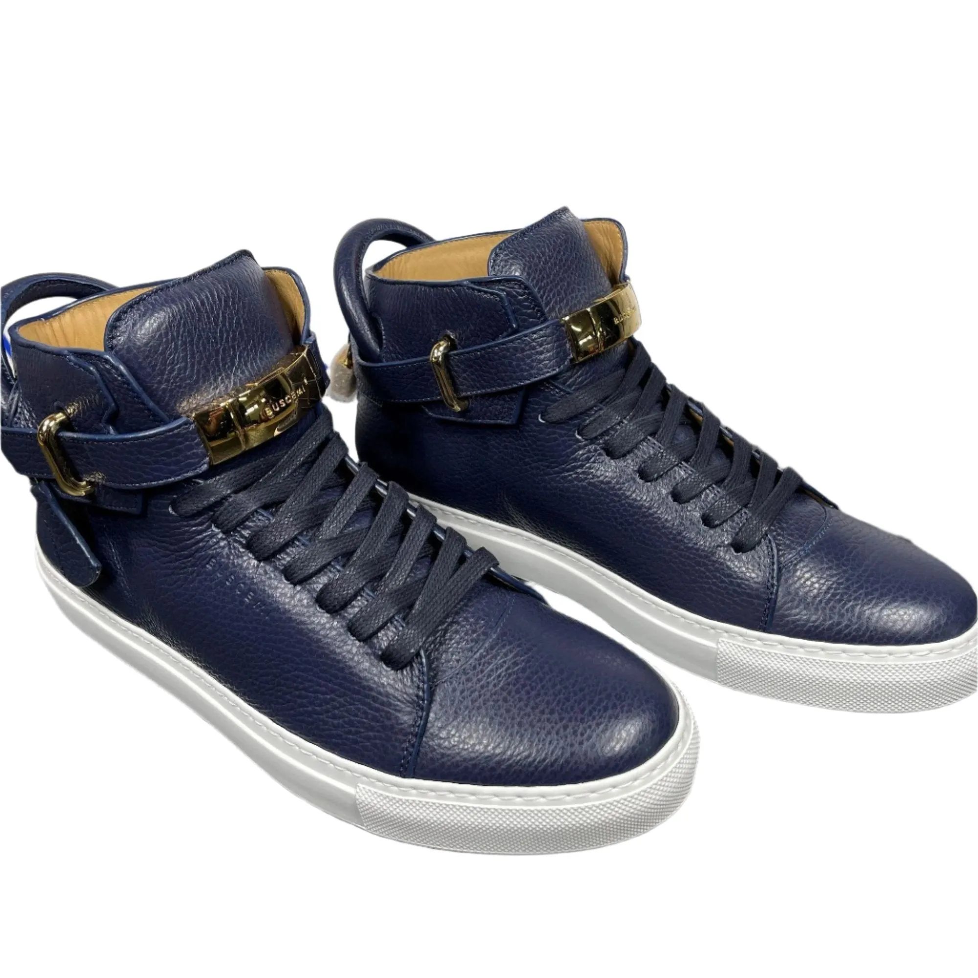 Buscemi 100MM Push Ocean Leather Sneakers