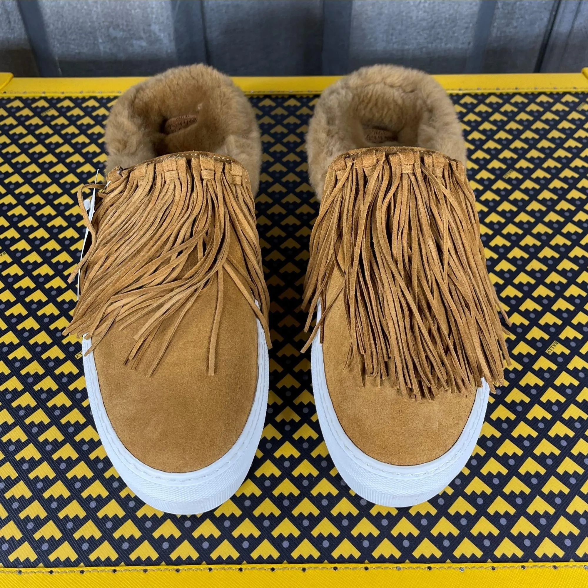 Buscemi Sabot Fringe Suede Rame Suede Sneakers
