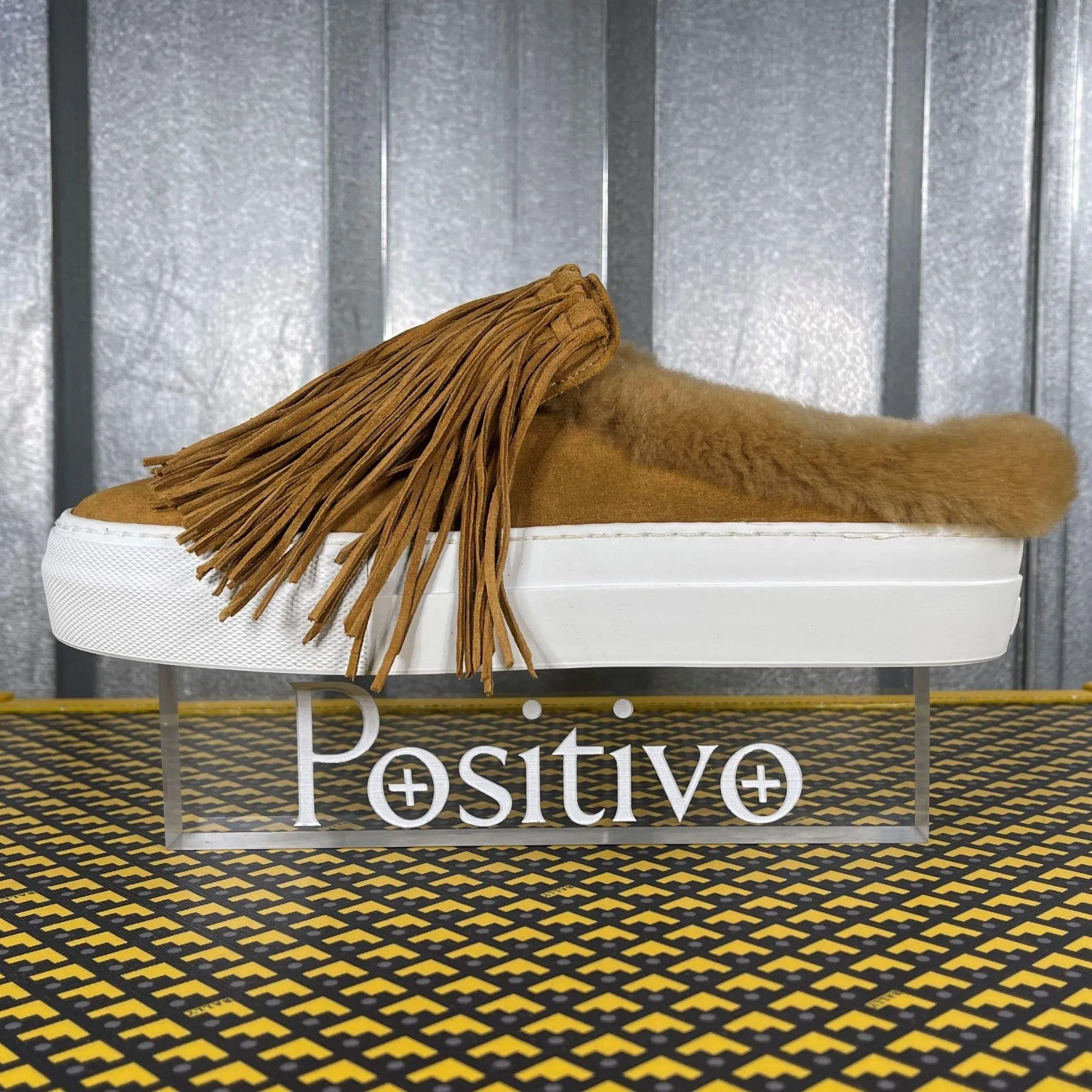 Buscemi Sabot Fringe Suede Rame Suede Sneakers