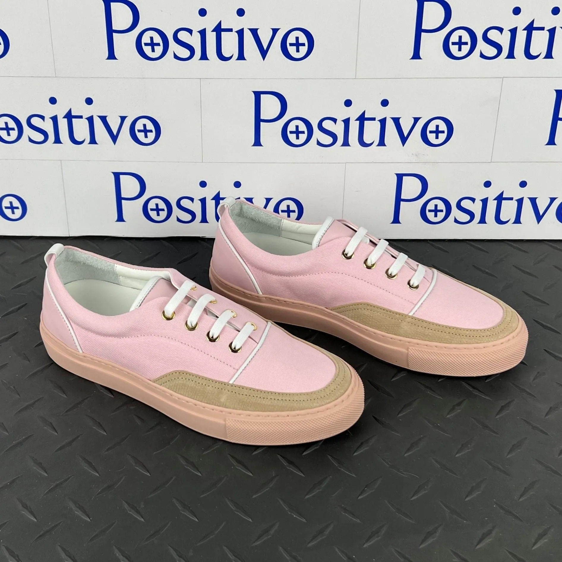 Buscemi Women's Cali Nude Leather Low top Sneakers SAMPLE