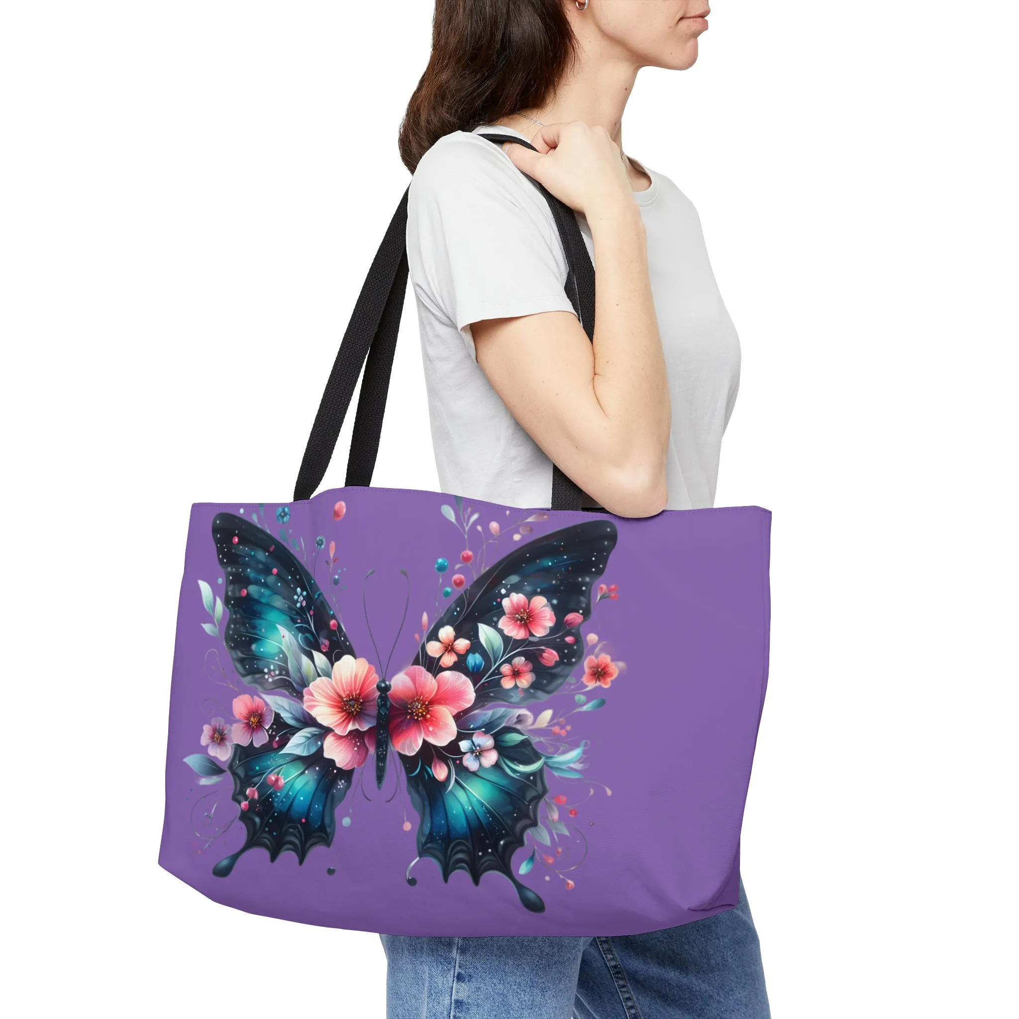 Butterfly Weekender Tote Bags