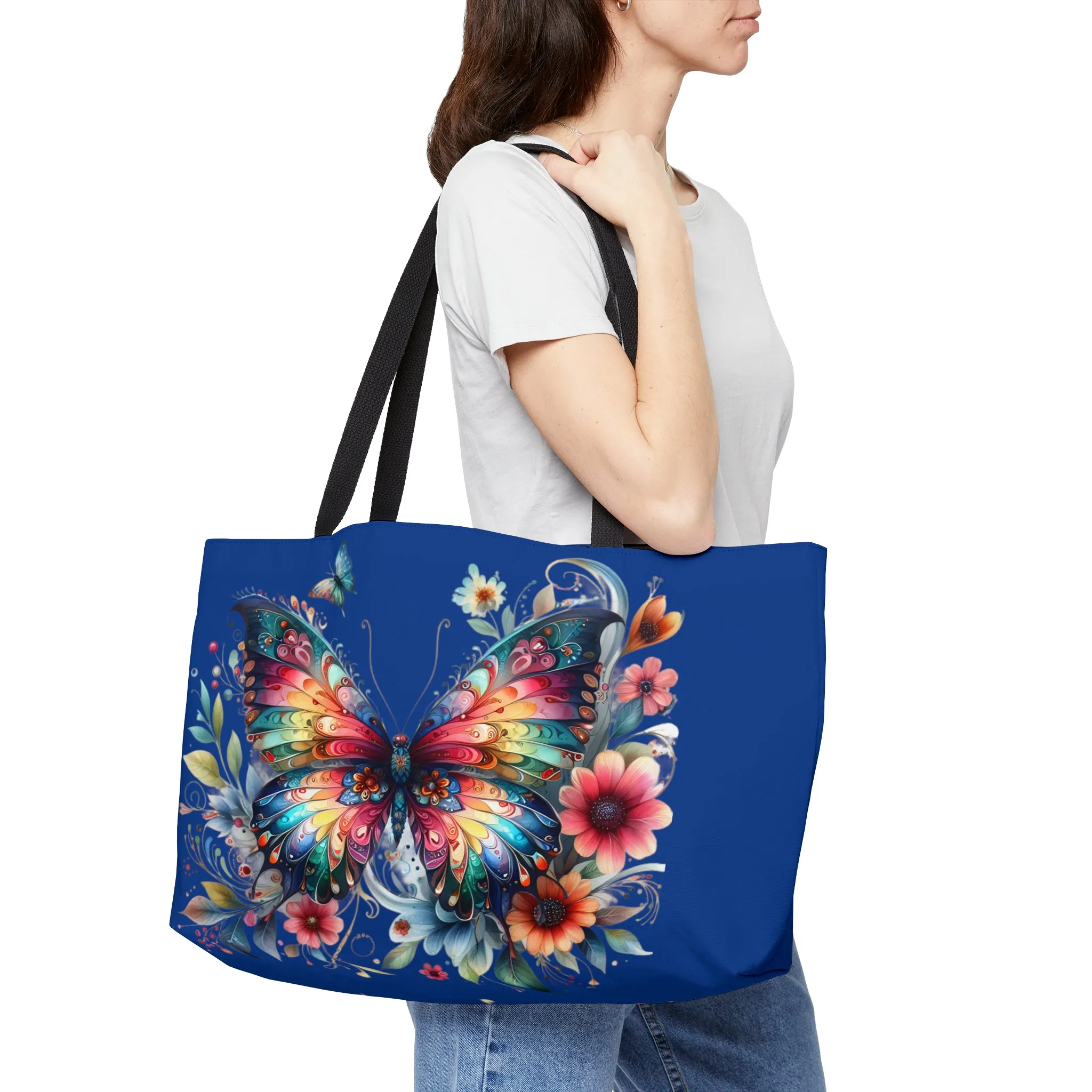 Butterfly Weekender Tote Bags