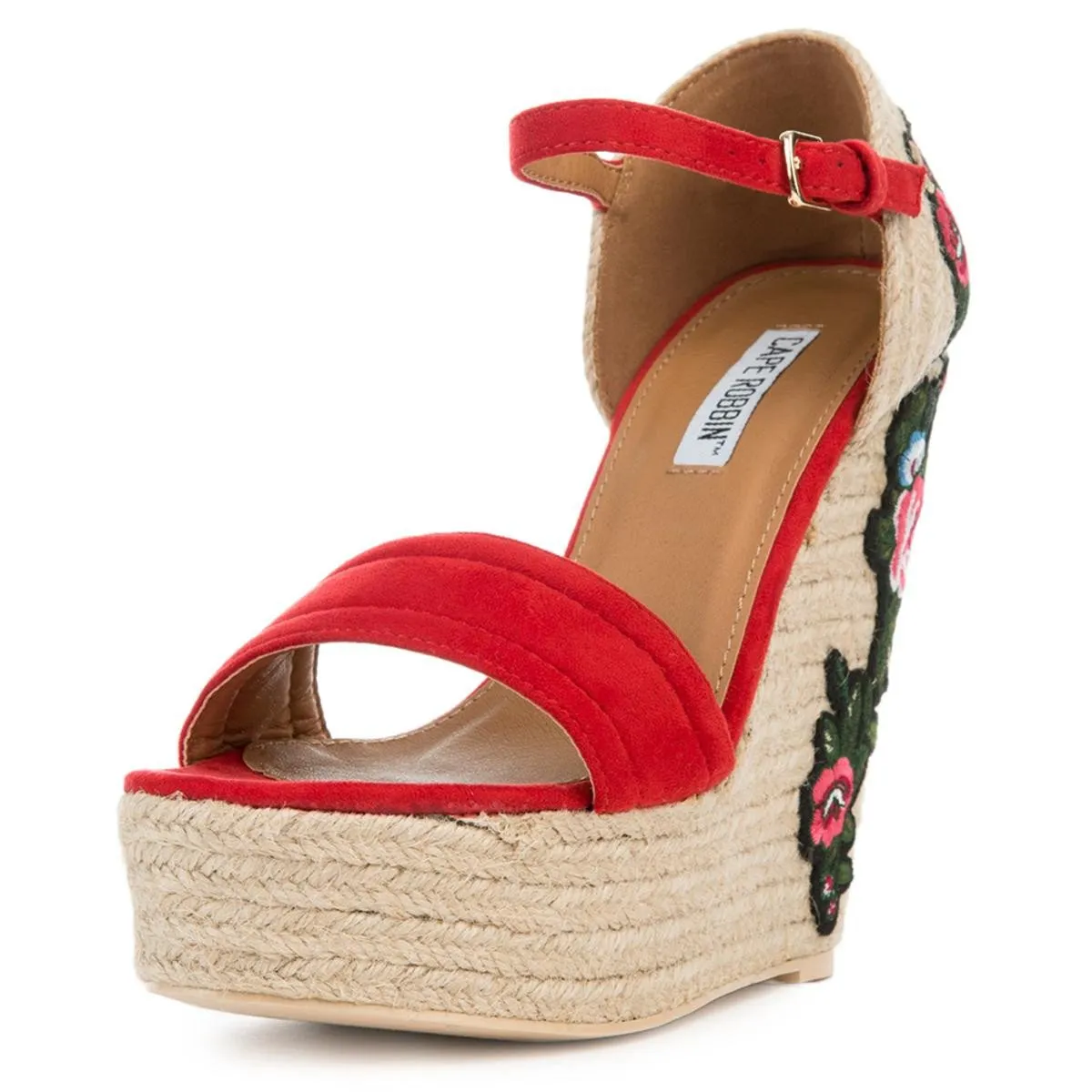 Cape Robbin Zelda-8 Red Espadrille Wedge Red