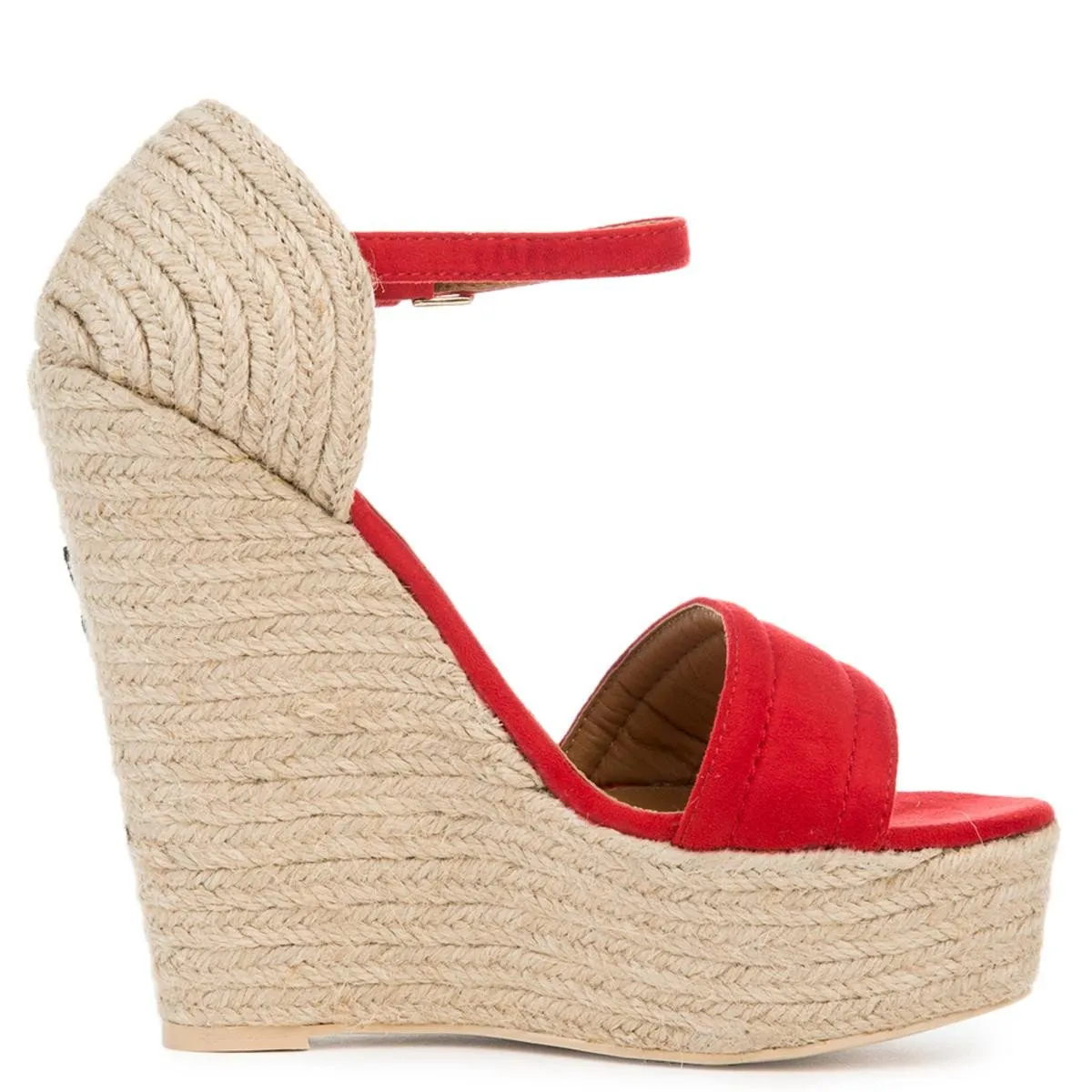 Cape Robbin Zelda-8 Red Espadrille Wedge Red