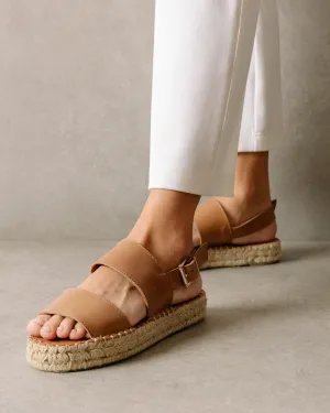 Caramel Double Strap Espadrilles