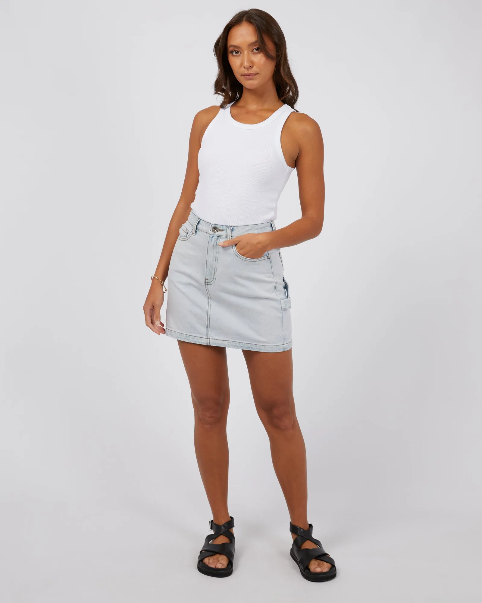 CARGO SKIRT - BLEACH