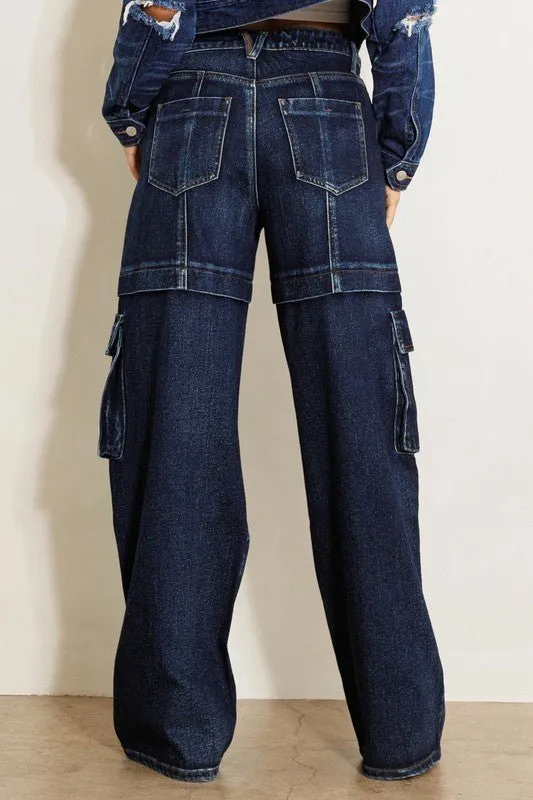 Cargo Wide Leg Jeans