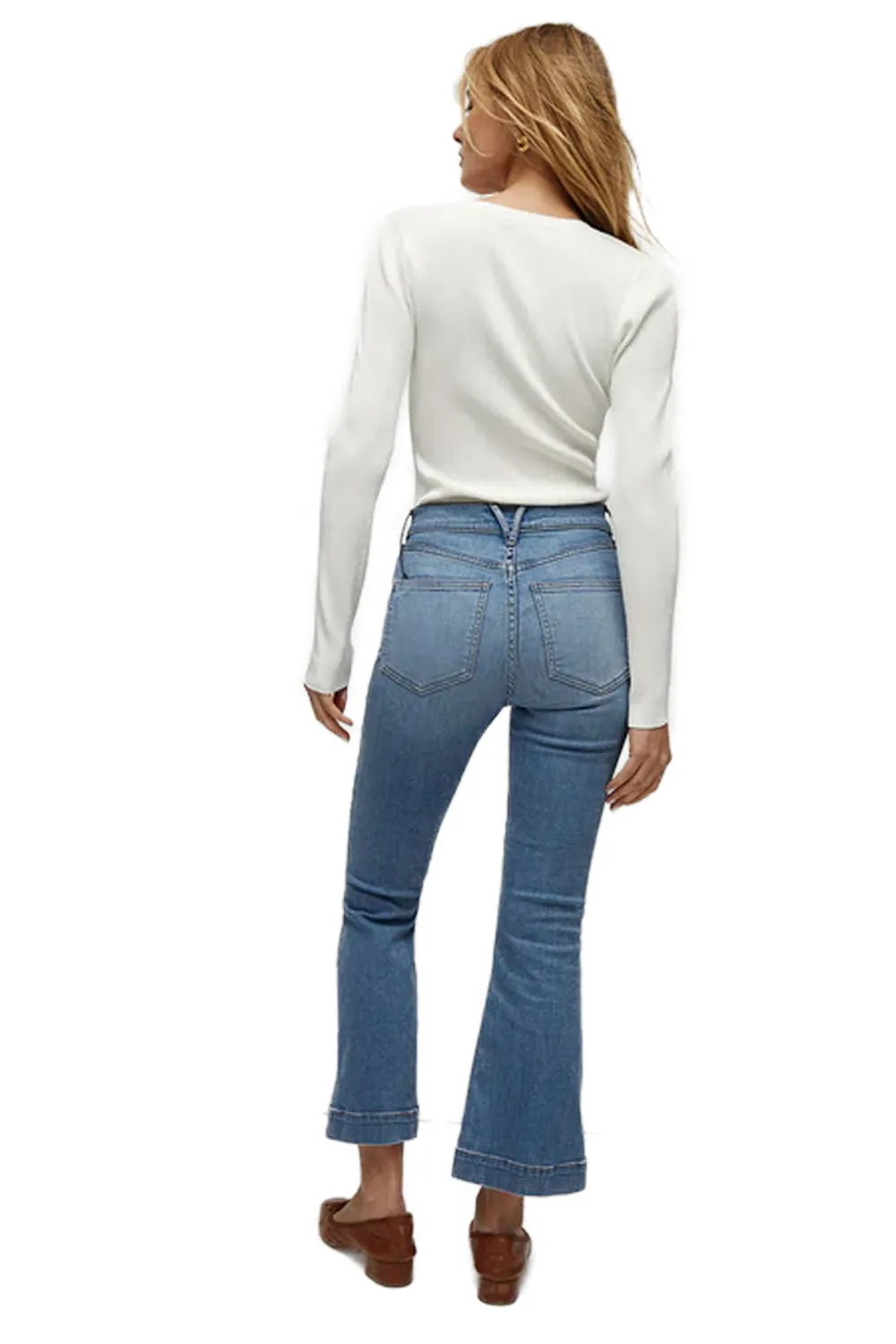 Carson Kick Flare Jean in Amethyst