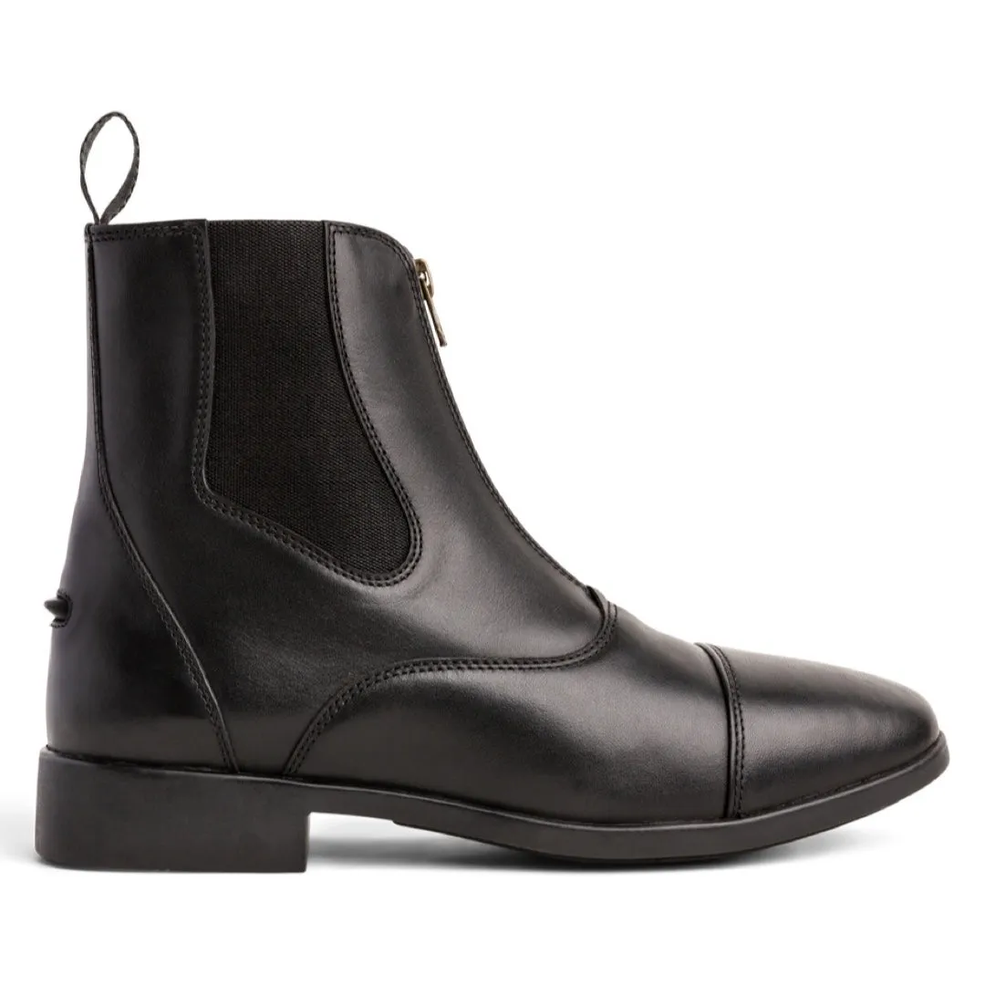 Cavalier Short Zip Boots Black