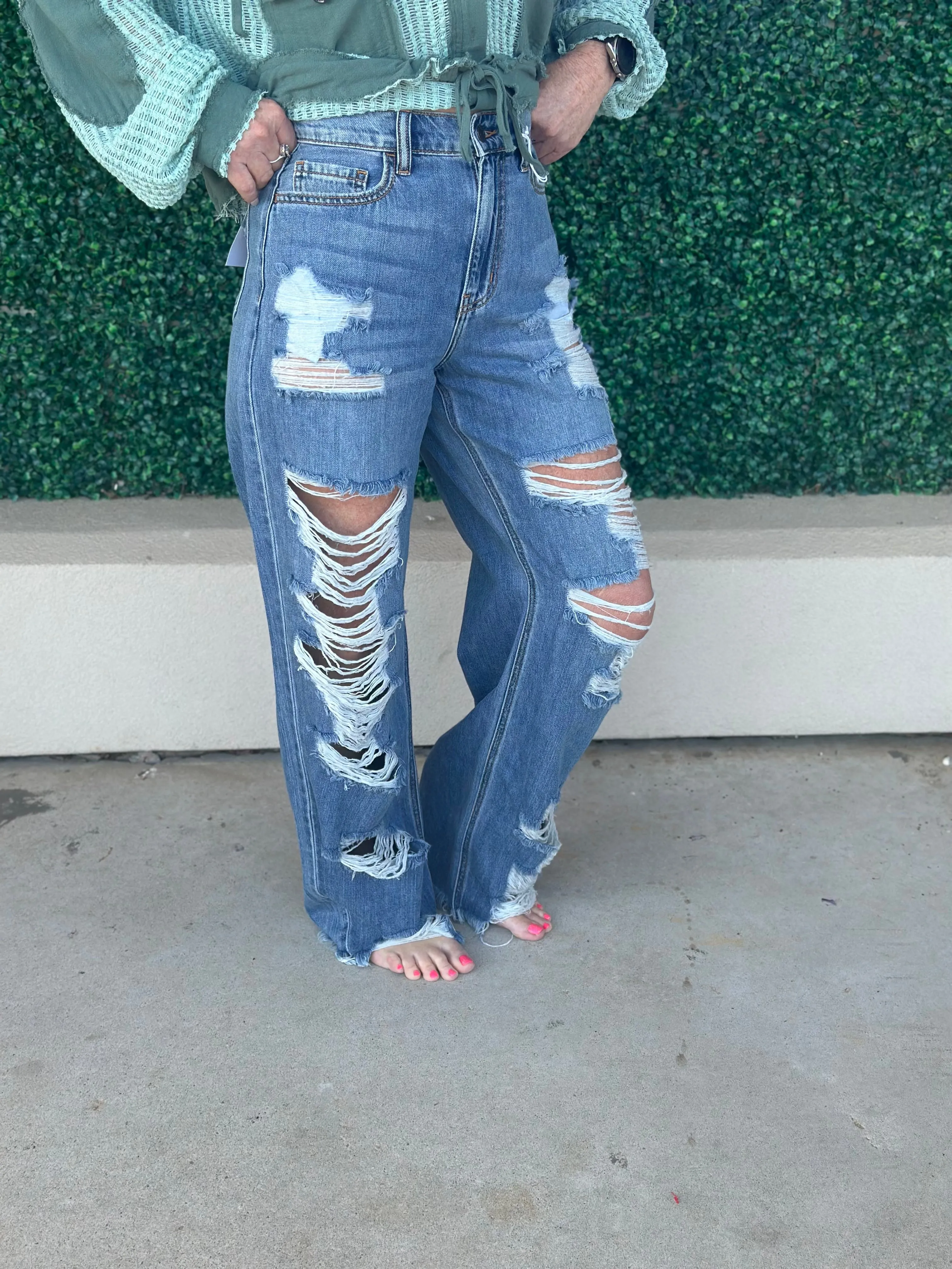 Cello HR Destroyed Jeans
