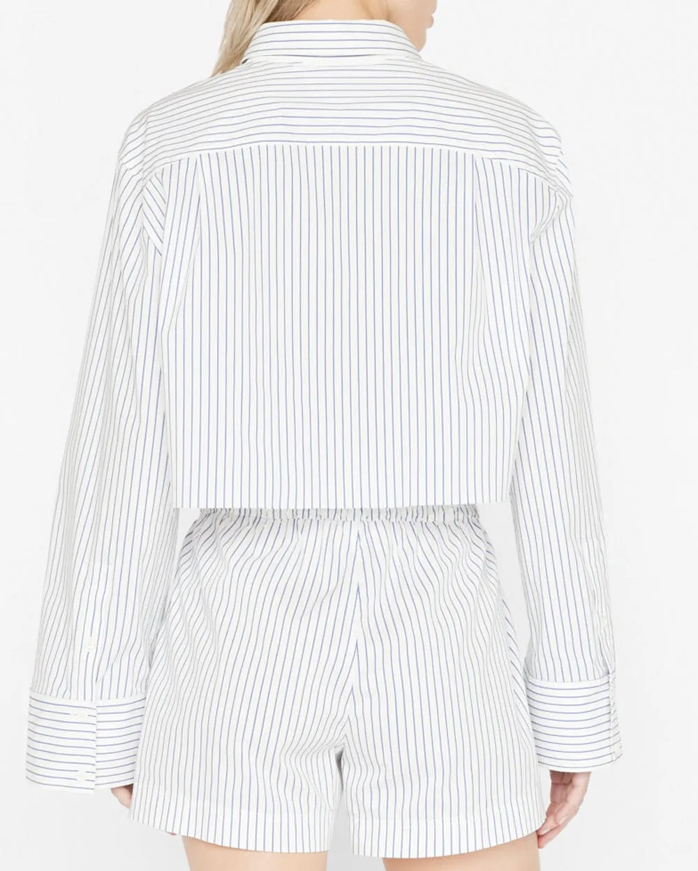 Cobalt Multi Cropped Wide Sleeve Shirt