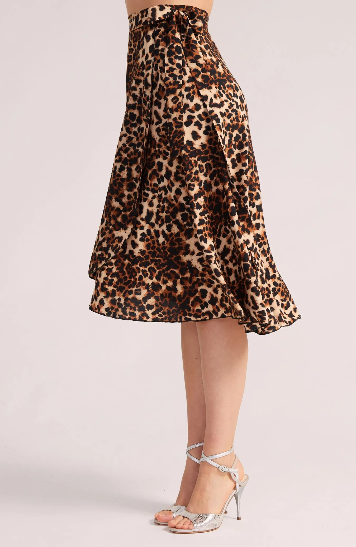 COCO Leopard Print Wrap Skirt