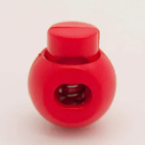 Cord Lock Ends Plastic - Red (small)