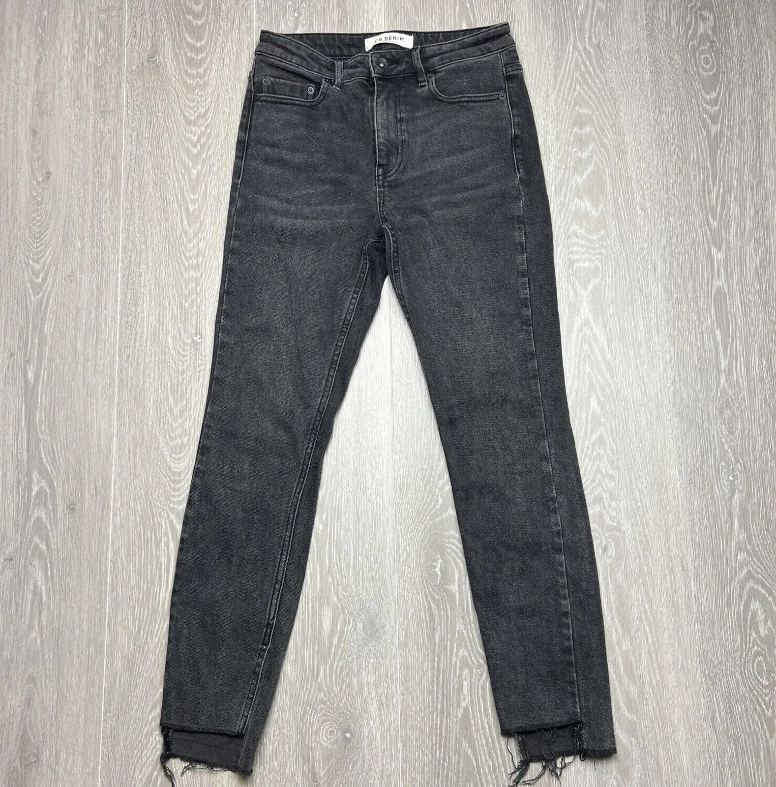 Country Road Denim Womens Black Skinny Cropped Jeans Size 6