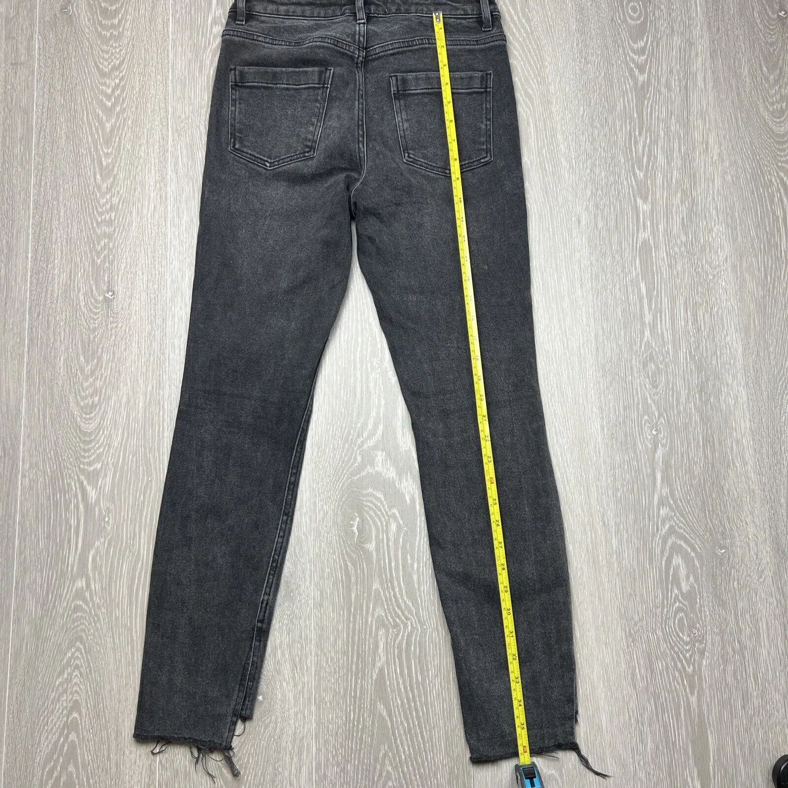 Country Road Denim Womens Black Skinny Cropped Jeans Size 6