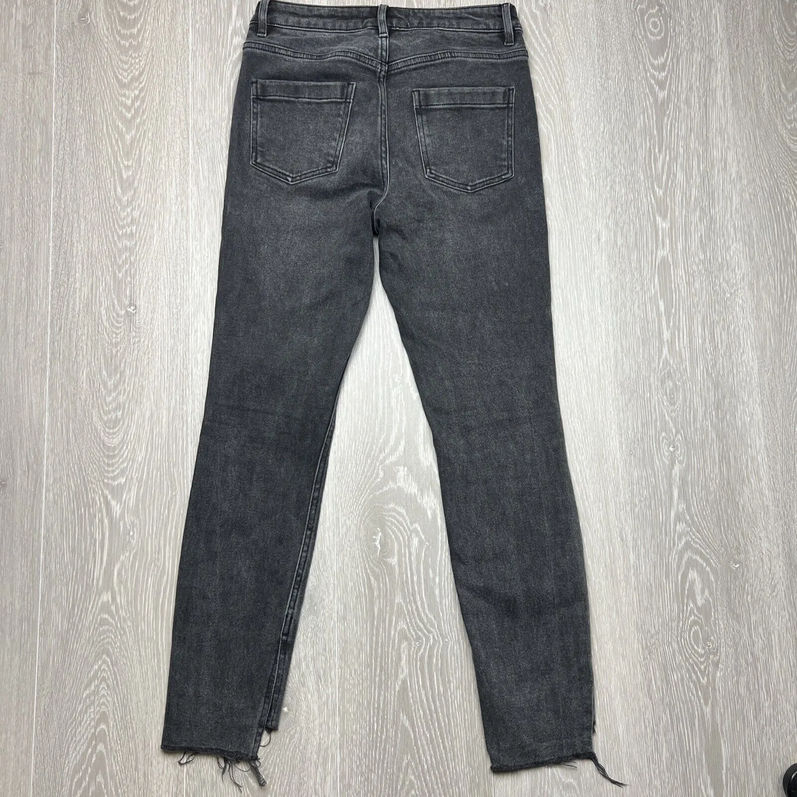 Country Road Denim Womens Black Skinny Cropped Jeans Size 6