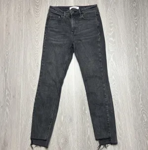 Country Road Denim Womens Black Skinny Cropped Jeans Size 6