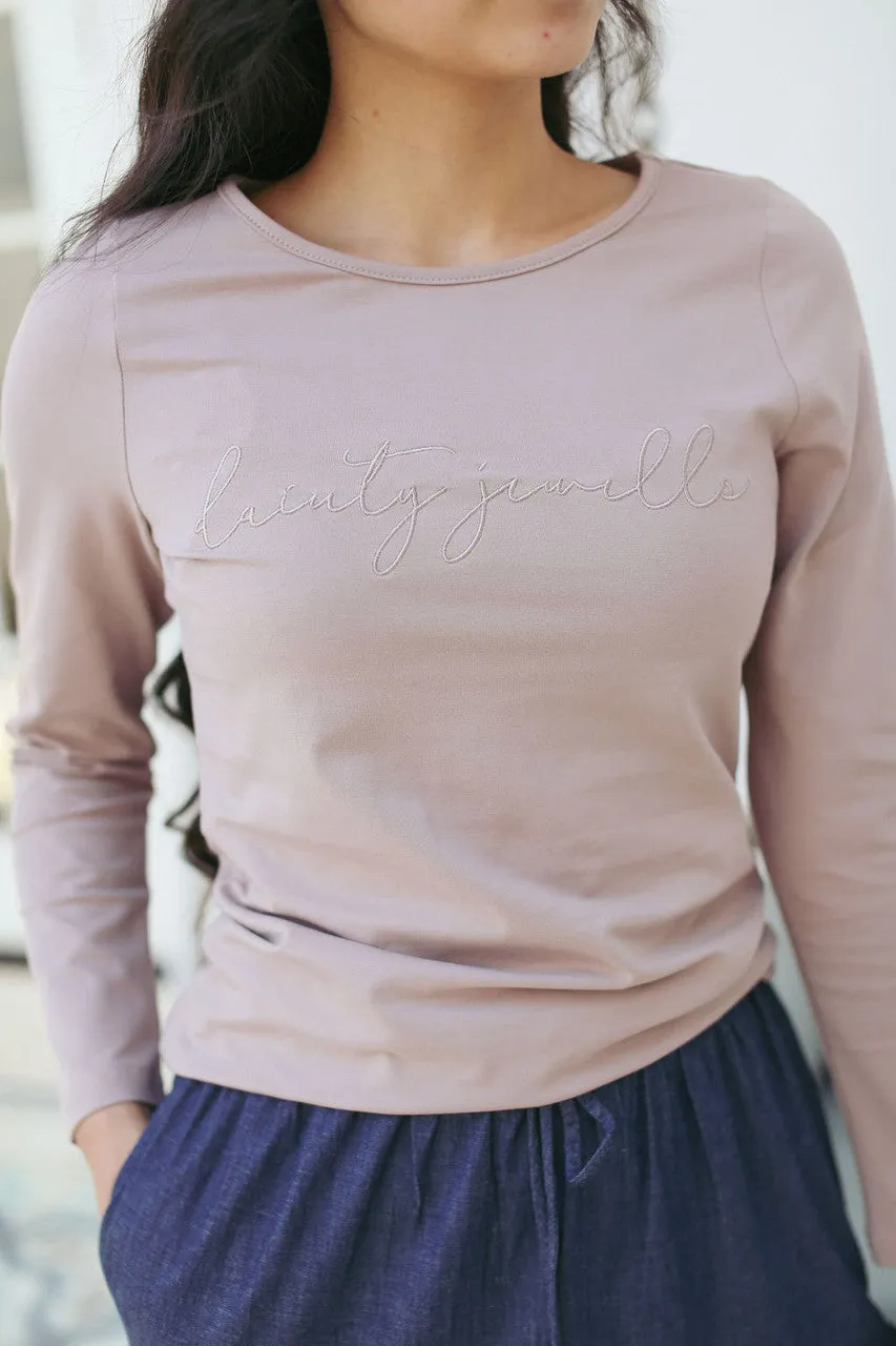 Dainty Jewell's Embroidered Tee