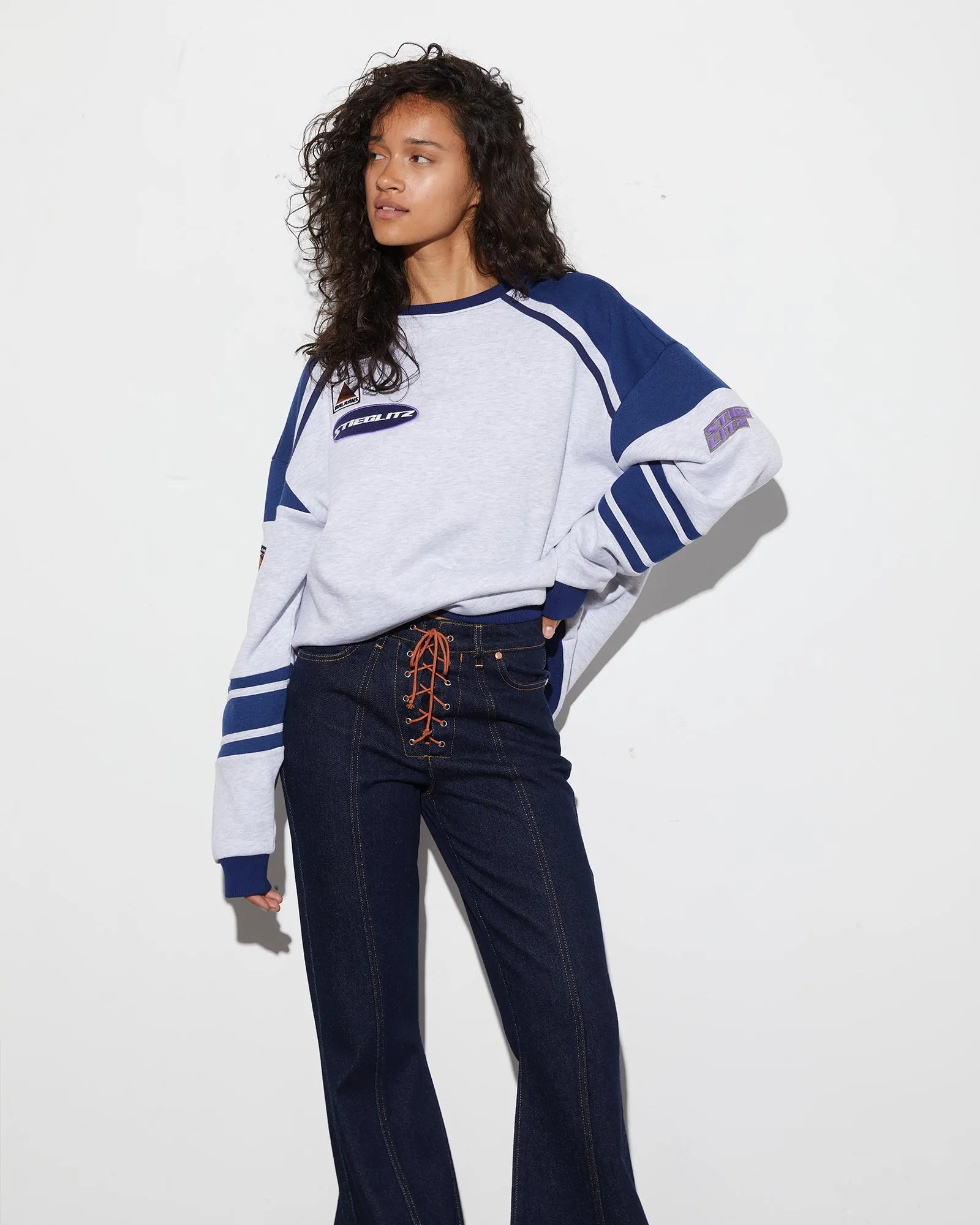 Dara Flared Jeans | Denim blue