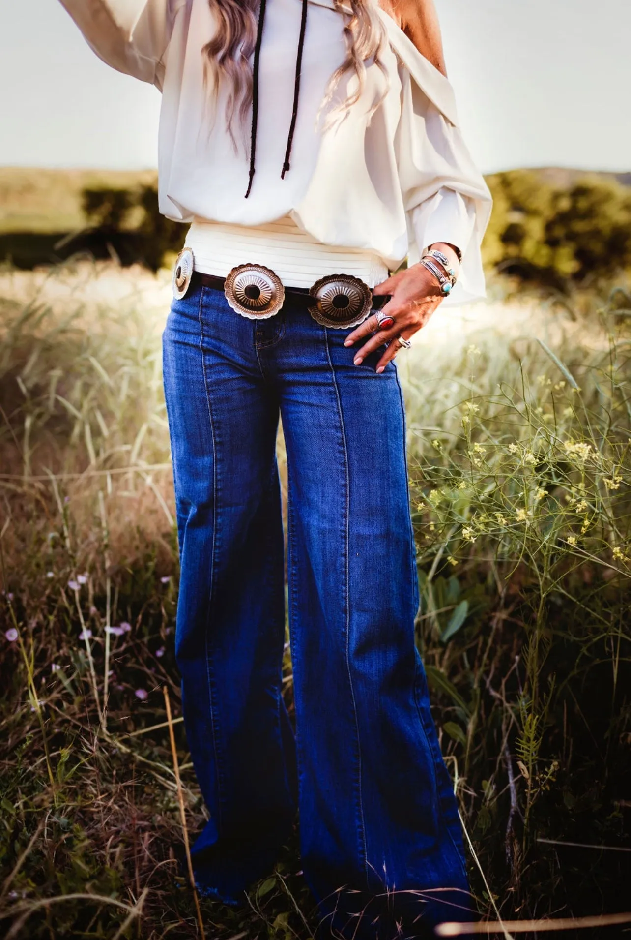 Darcie Wide Leg Flare Denim