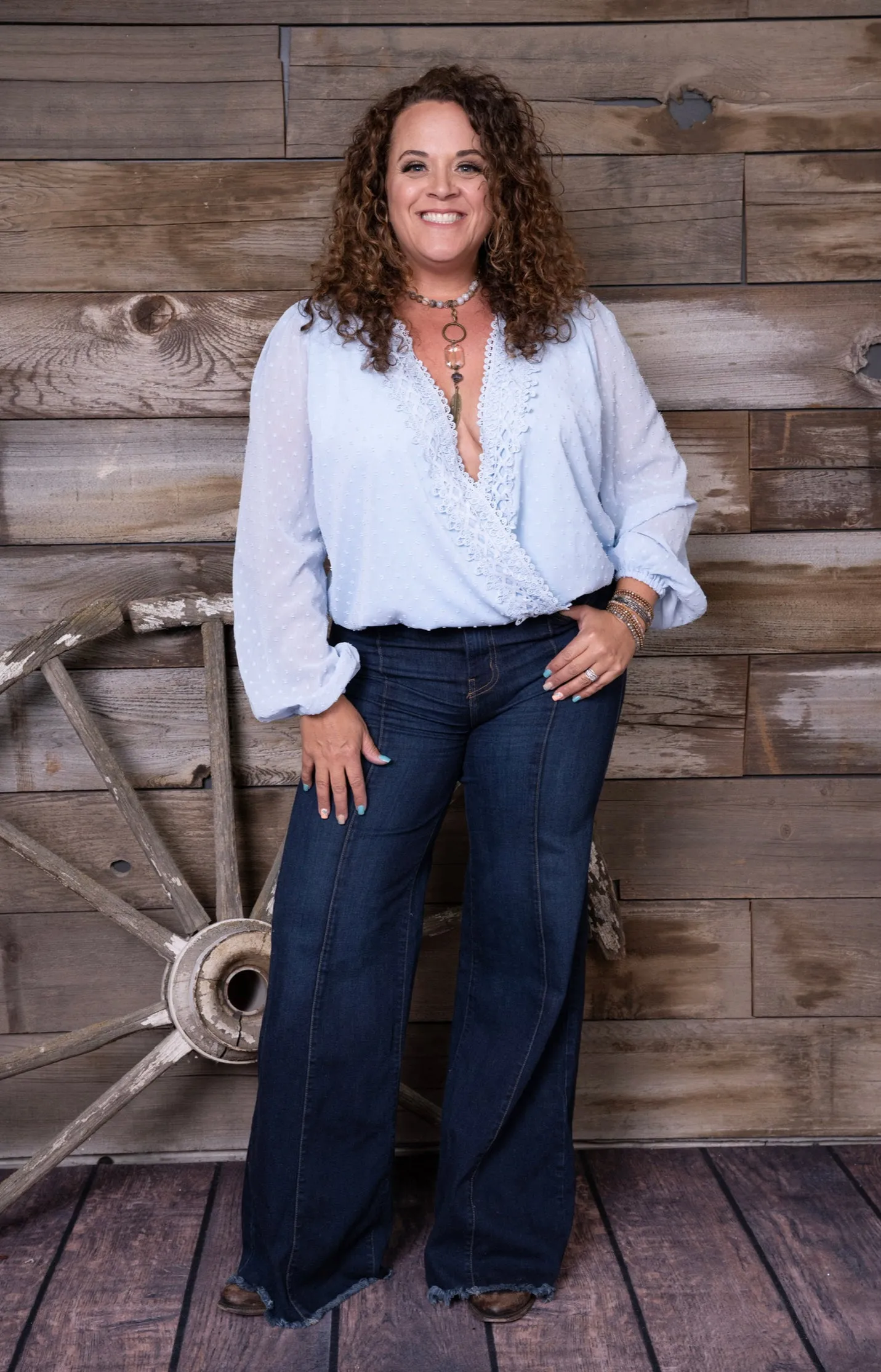 Darcie Wide Leg Flare Denim