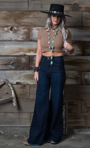 Darcie Wide Leg Flare Denim
