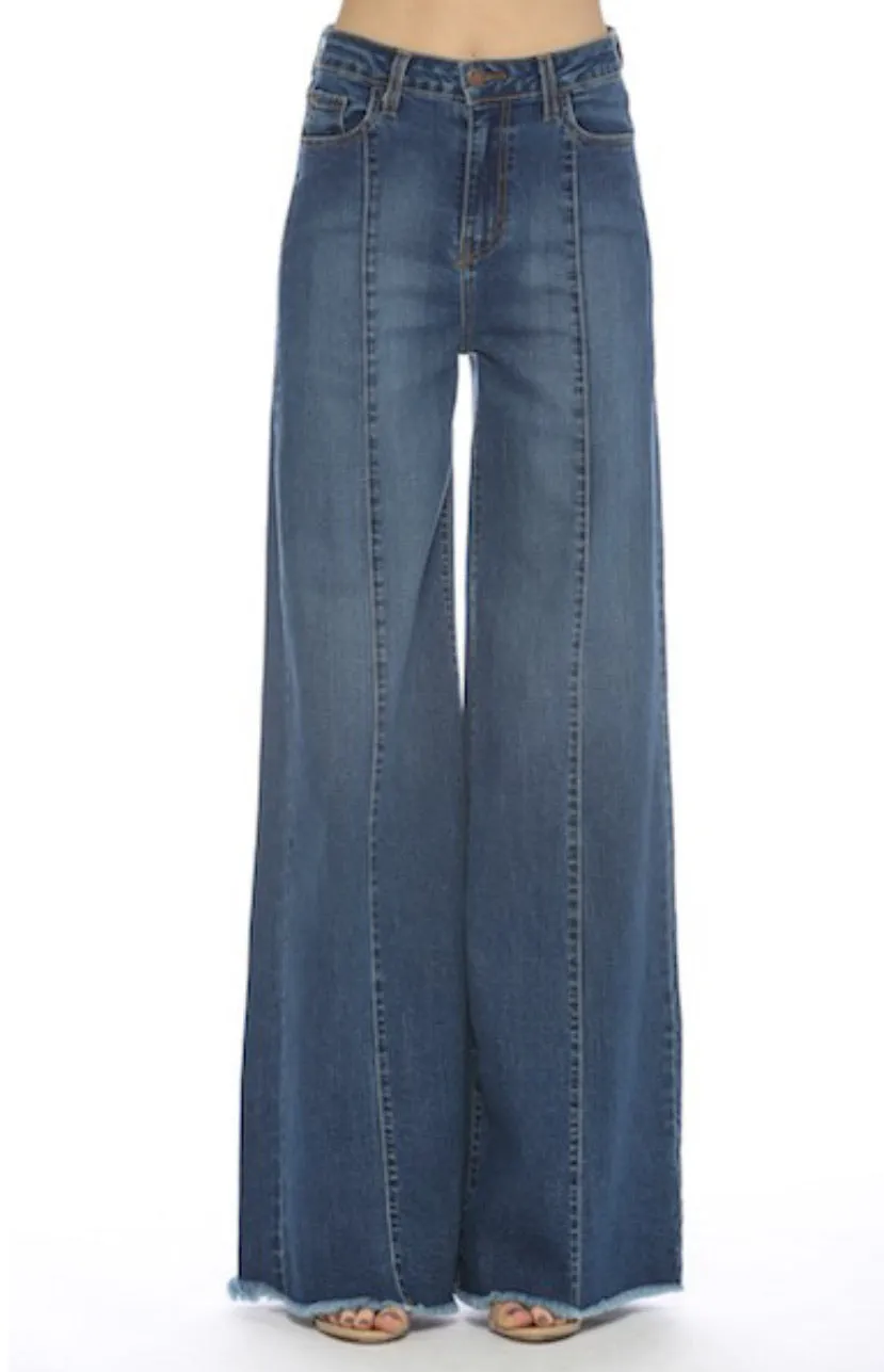 Darcie Wide Leg Flare Denim