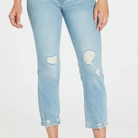 Dear John distressed hi rise cropped jeans 29 NWT