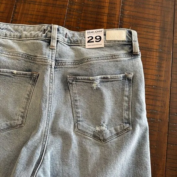 Dear John distressed hi rise cropped jeans 29 NWT