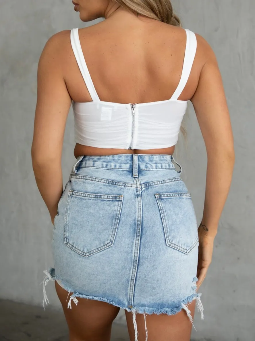 Denim Darlin'- Skirt