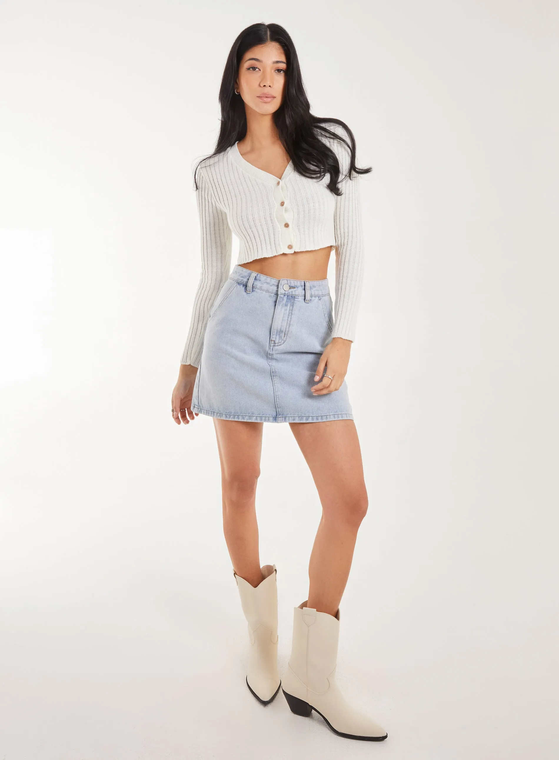 Denim Mini Skirt