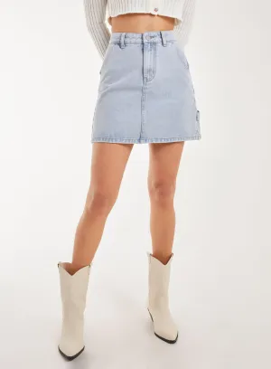 Denim Mini Skirt