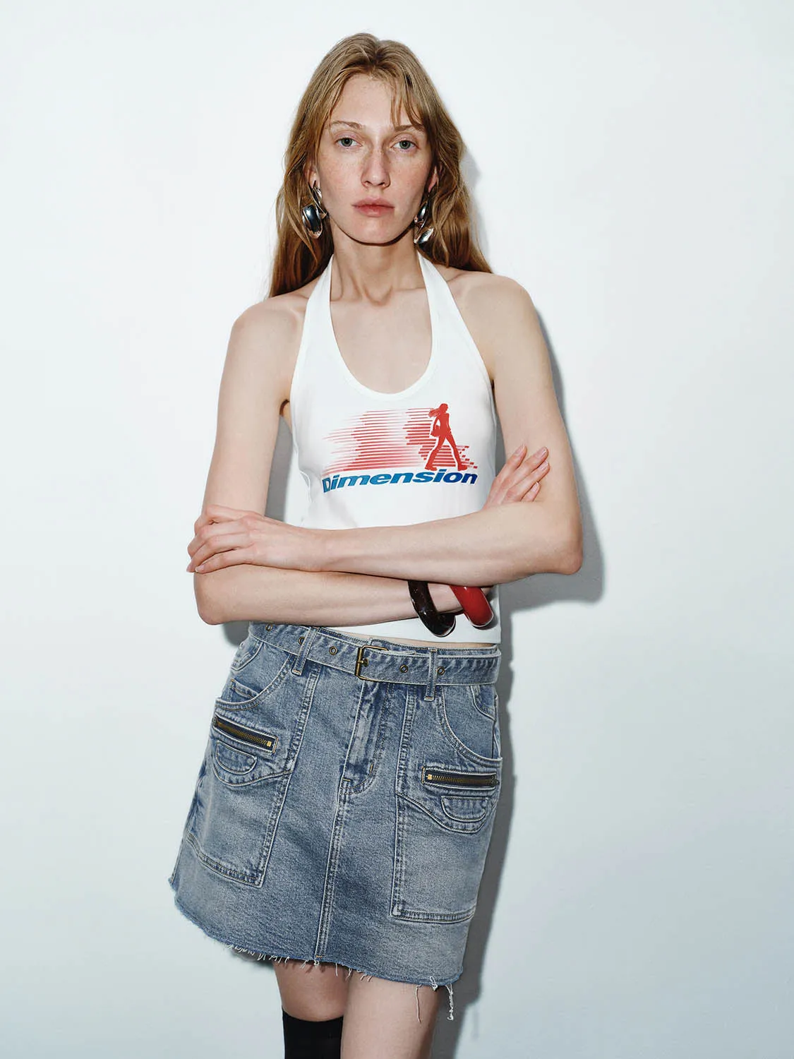 Denim Mini Skirts