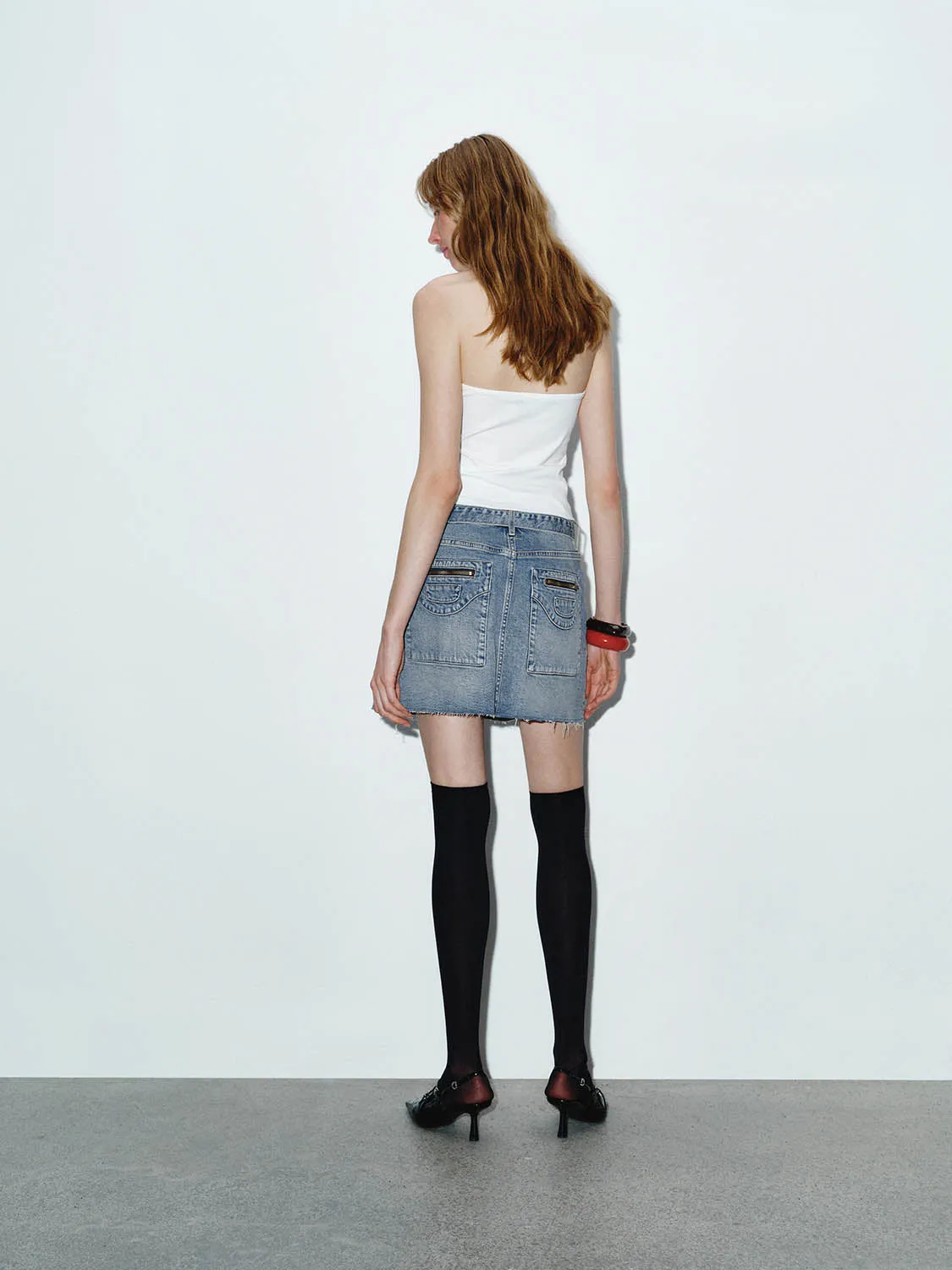 Denim Mini Skirts