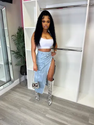 Denim skirt