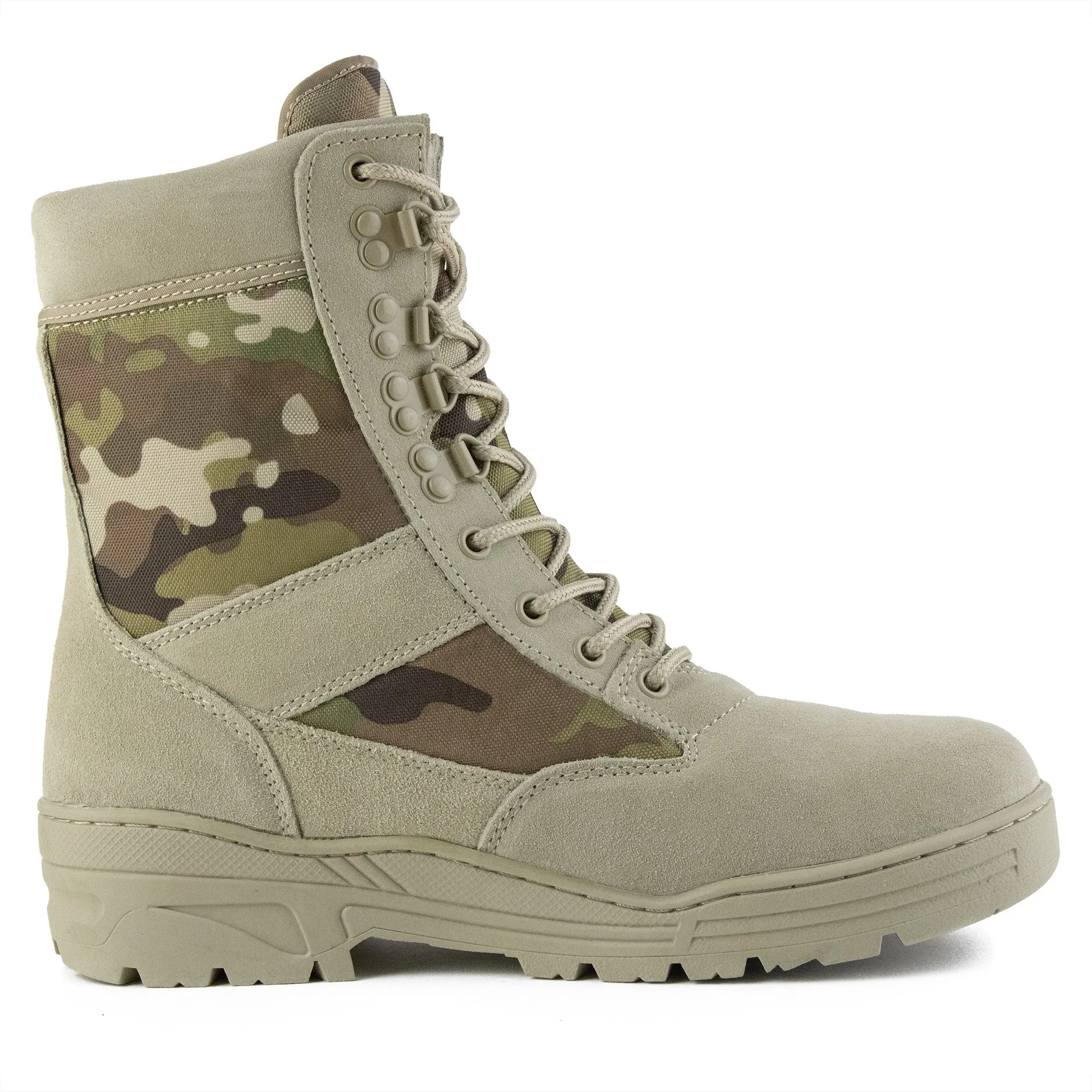 Desert Camo Mens Patrol Boots