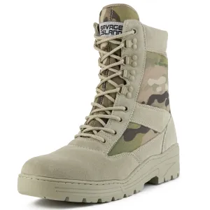 Desert Camo Mens Patrol Boots