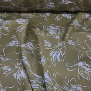 Digital Floral Fabiana Fabric Olive 150cm