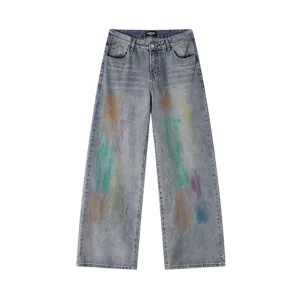 Distressed Iridescent Jeans