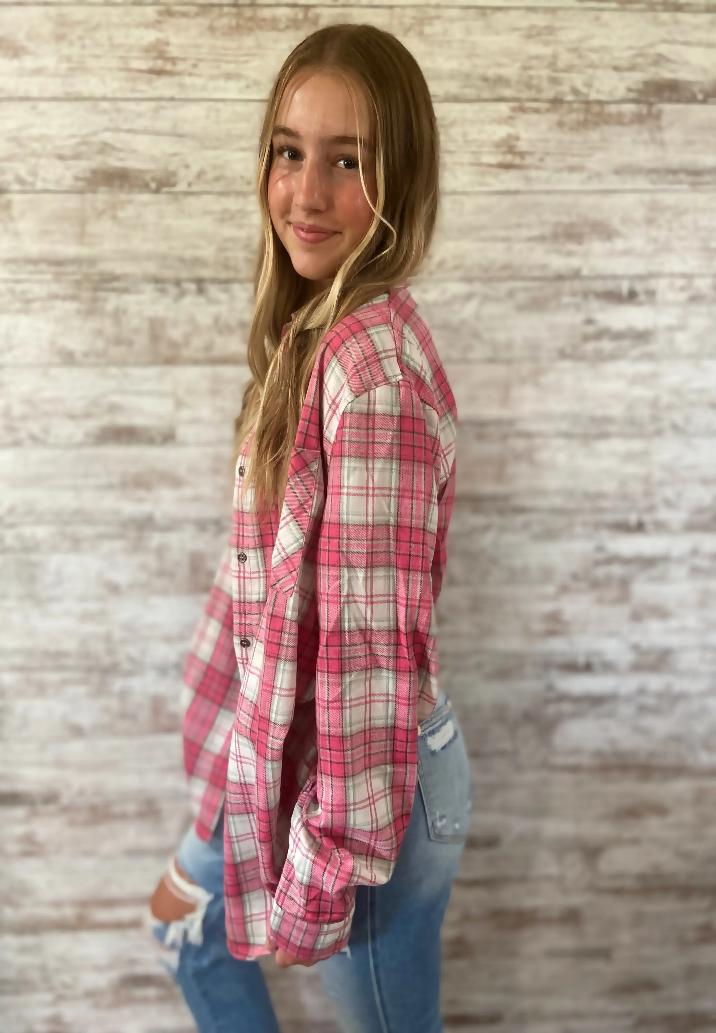 Dreamy in Plaid Shirt